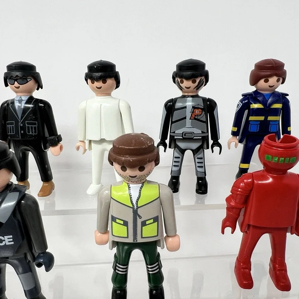 Playmobil Figures Pirate Cops Surfer Dragon Rider Horse People Kids Toy Set lot‎